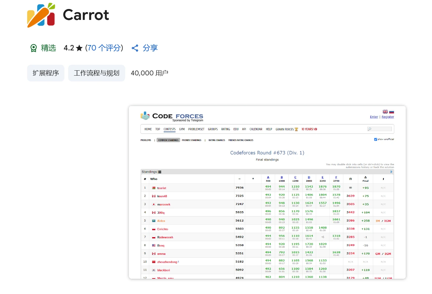 Carrot插件
